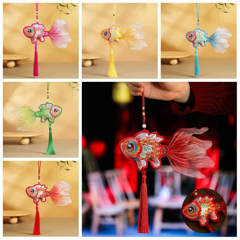 Koi Fish Tassel Pendant | Chinese New Year Good Fortune Decor Festive Tassel Pendant Babs