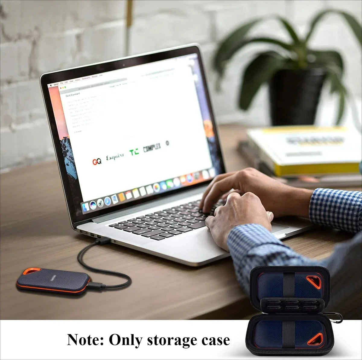 Paiyule EVA Case for SanDisk Extreme Portable SSD – Holds 2 Drives SSD Carry Case Babs