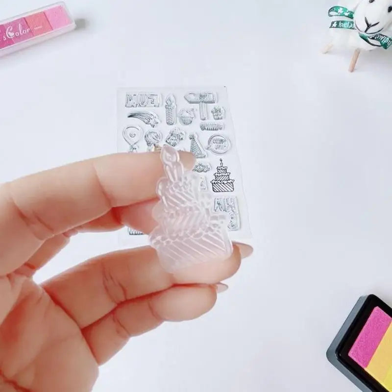 DIY Cartoon Silicone Stamp – Calligraphy & Birthday Gift Craft Silicone Stamp Babs