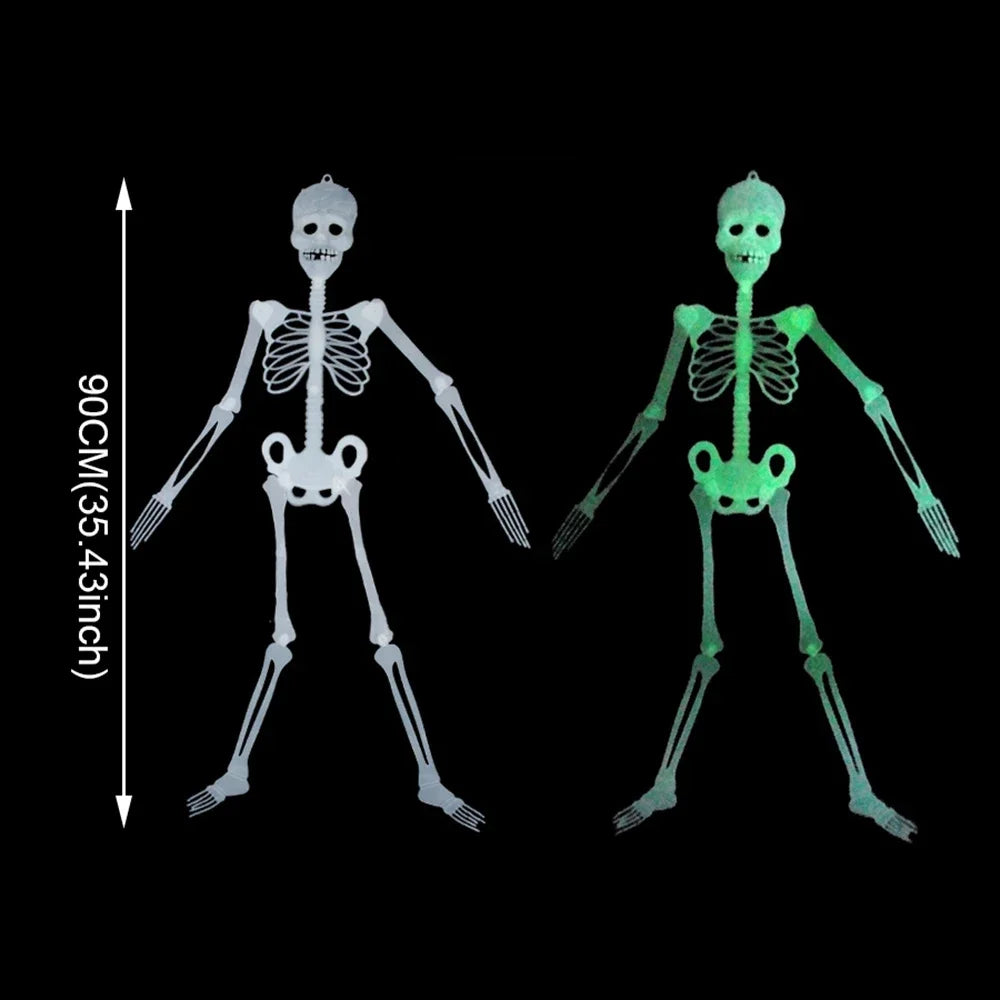 Glow-in-the-Dark Skeleton Halloween Hanging Prop Decoration Halloween Decoration Prop Babs
