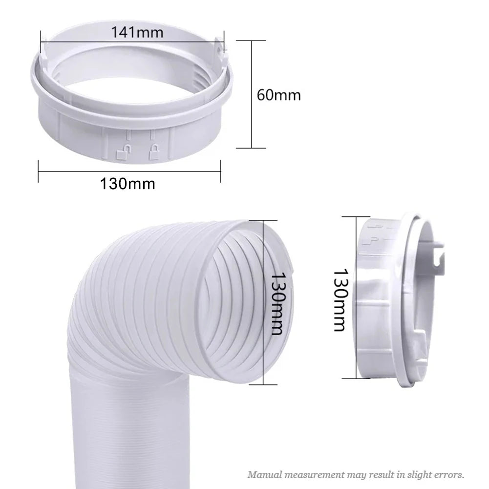 130mm Portable AC Exhaust Hose Adapter Connector for TCL Units AC Exhaust Adapter Babs