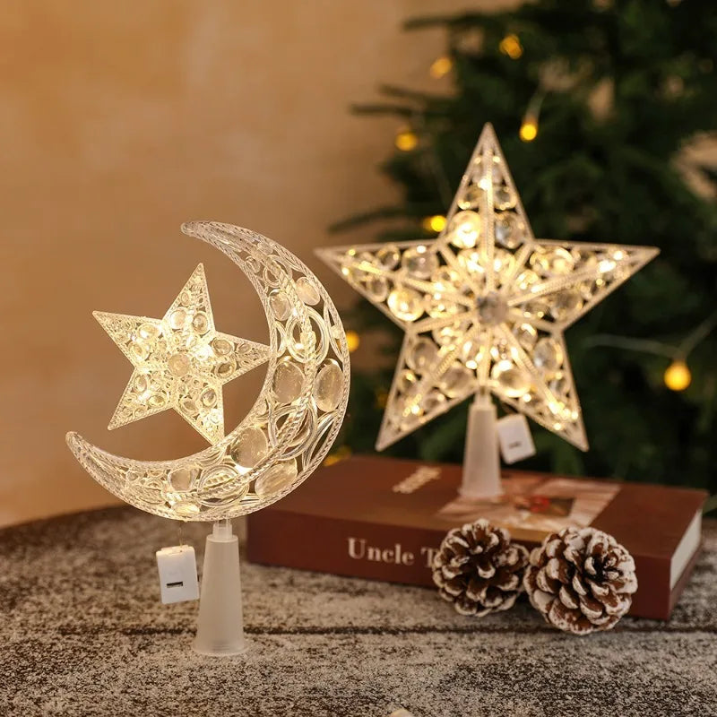 LED Star Christmas Tree Topper – Warm White Glow Décor Christmas Tree Topper Babs