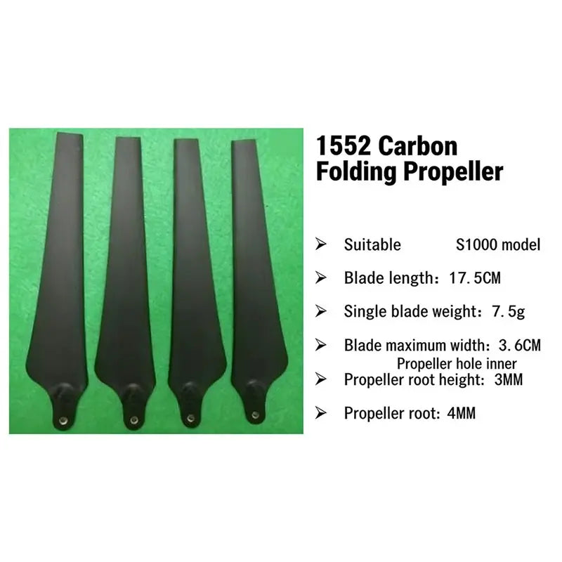 15" Folding Drone Propellers 1552 CW/CCW for DJI S800 S900 S1000 Drone Propeller Blades Babs