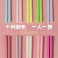 Macaron Hexagonal PET Chopsticks 10 Pairs – Colorful Home Set Chopsticks Set Babs 10 pairs-colourful
