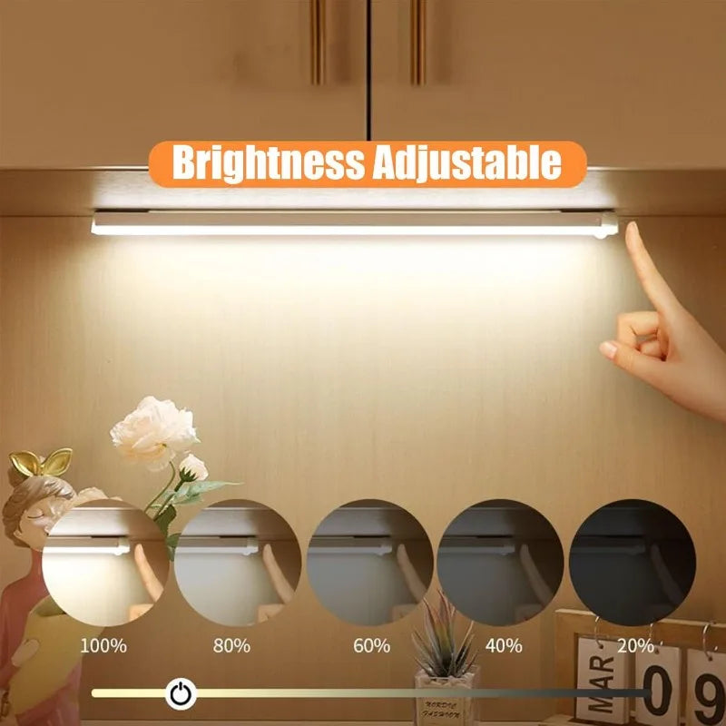 4-Pack Magnetic Motion Sensor LED Bar Lights – USB Rechargeable Motion Sensor LED Light Babs