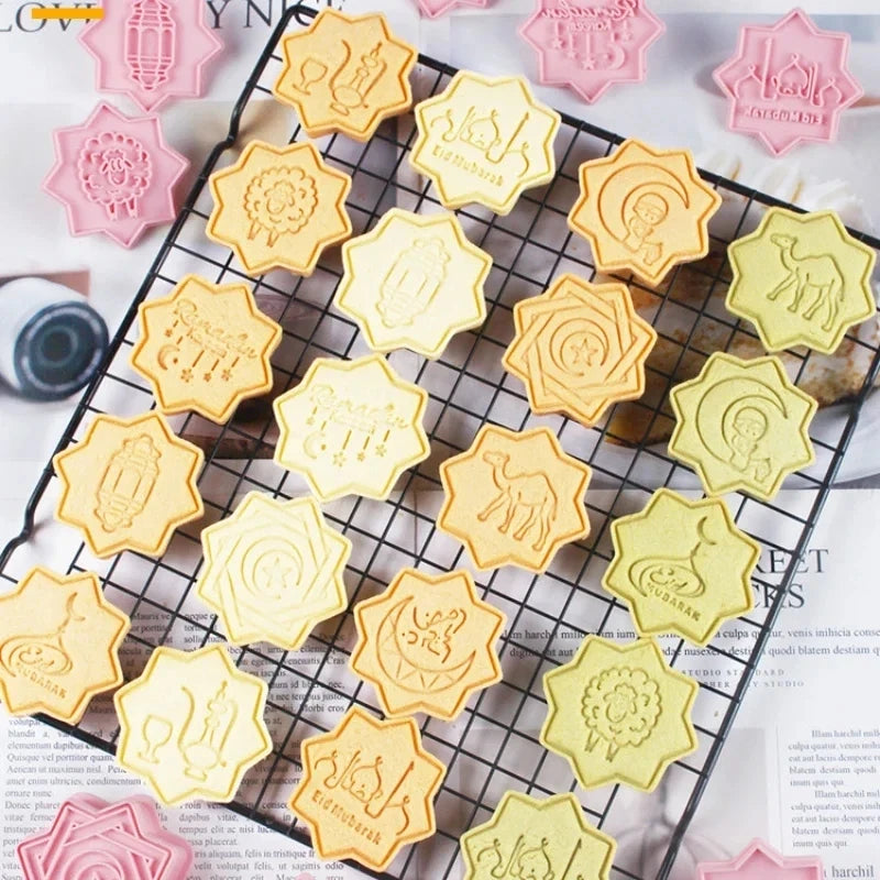 Ramadan Eid Cookie Cutters Set – 8/10Pcs Islamic Baking Molds Cookie Cutter Set Babs