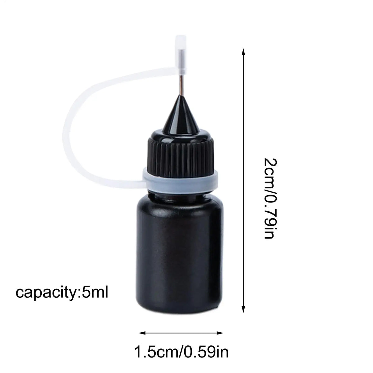 5ml Black Ink Refill for Privacy Stamp Roller – Waterproof Stamp Ink Refill Babs
