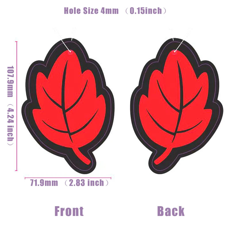 6-Pack Leaf Hanging Car Air Freshener – 6 Scents | Paper Car Air Freshener Babs