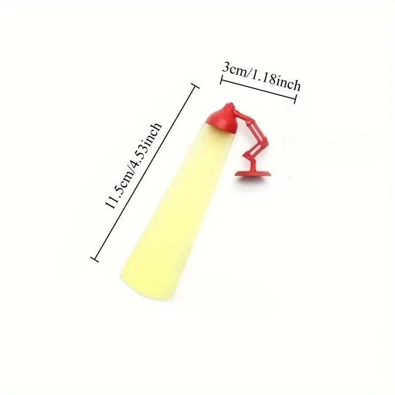 Cartoon Desk Lamp Bookmark – Fun Plastic Office Stationery Novelty Bookmark Babs
