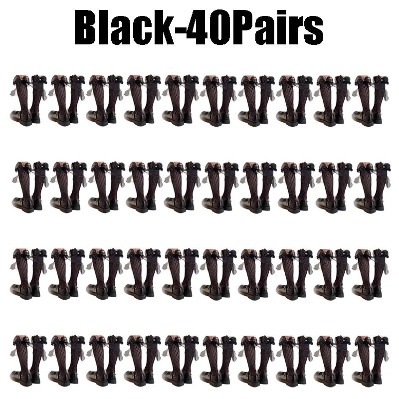 Lace Bow Thigh High Socks – Sheer Mesh Stockings for Women Thigh High Stockings Babs Black--40Pairs 35-39