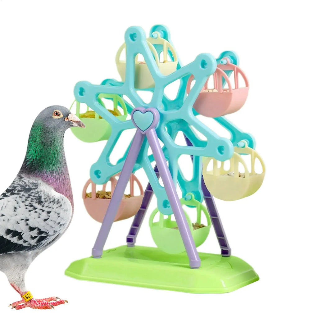 Parrot Foraging Wheel Toy – Interactive Bird Snack Feeder Bird Foraging Toy Babs