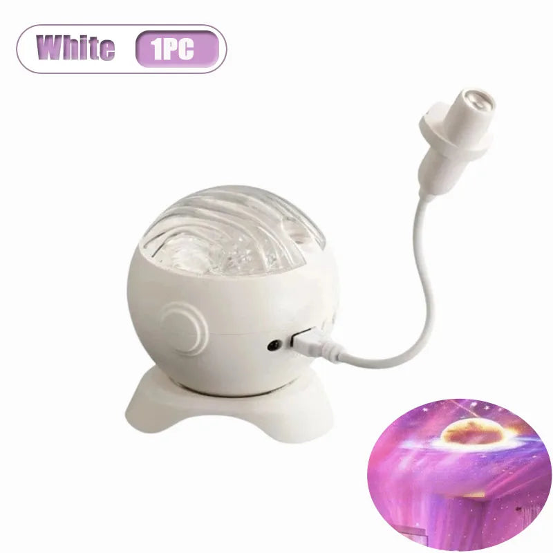 Aurora Bluetooth Star Projector Night Light | Home Decor Gift Star Projector Lamp Babs White-1PC