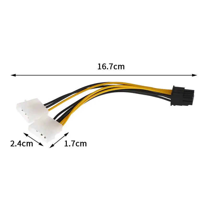 8-Pin to Dual 4-Pin GPU Power Adapter Cable | 1/2/5 Pack GPU Power Adapter Cable Babs