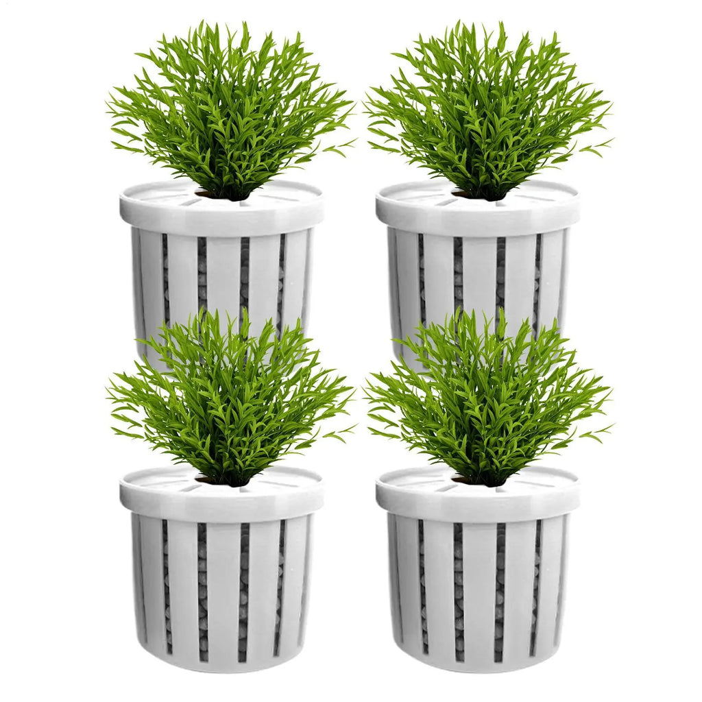 4-Pack Aquarium Net Cup Planter Baskets for Fish Tanks Aquarium Planter Basket Babs