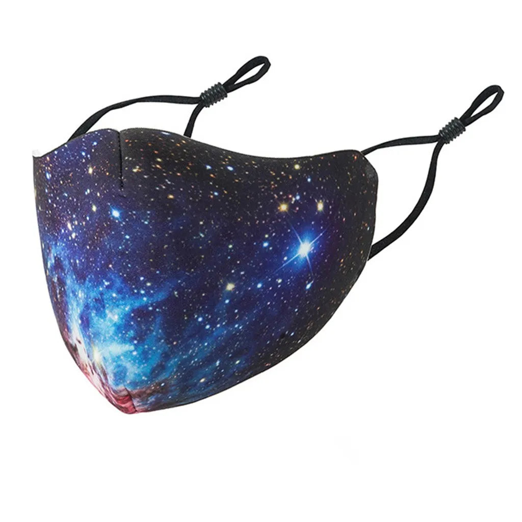 Cute Print Washable Face Mask – Unisex Cotton Outdoor Mask Printed Face Mask Babs J