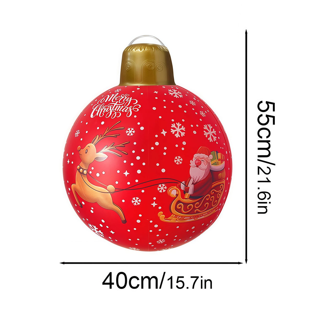 40cm Giant Inflatable Christmas Ball PVC Outdoor Xmas Ornament Inflatable Christmas Ornament Babs 1pcs 5 about 40cm