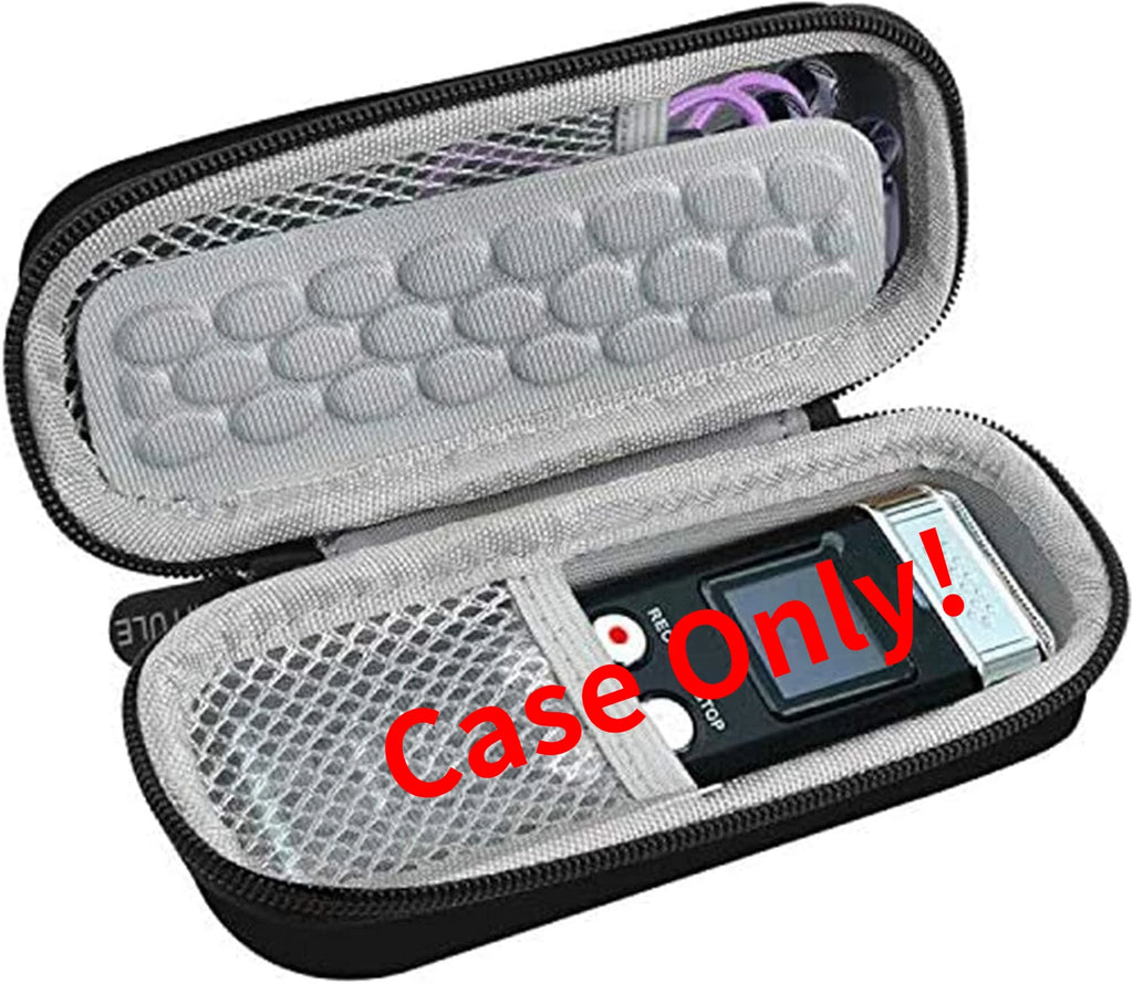 EVA Hard Case for Digital Voice Recorders – Multi-Brand Fit Recorder Carrying Case Babs Black