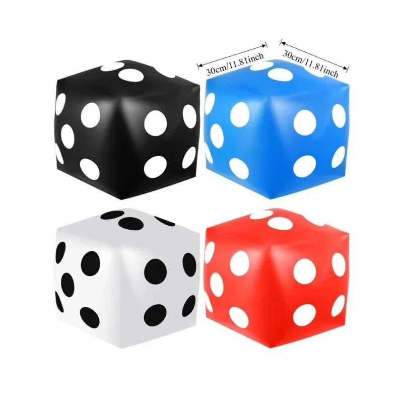 Giant Inflatable Dice 30cm PVC Party Game Toy – 1 or 2 Pack Inflatable Party Game Babs