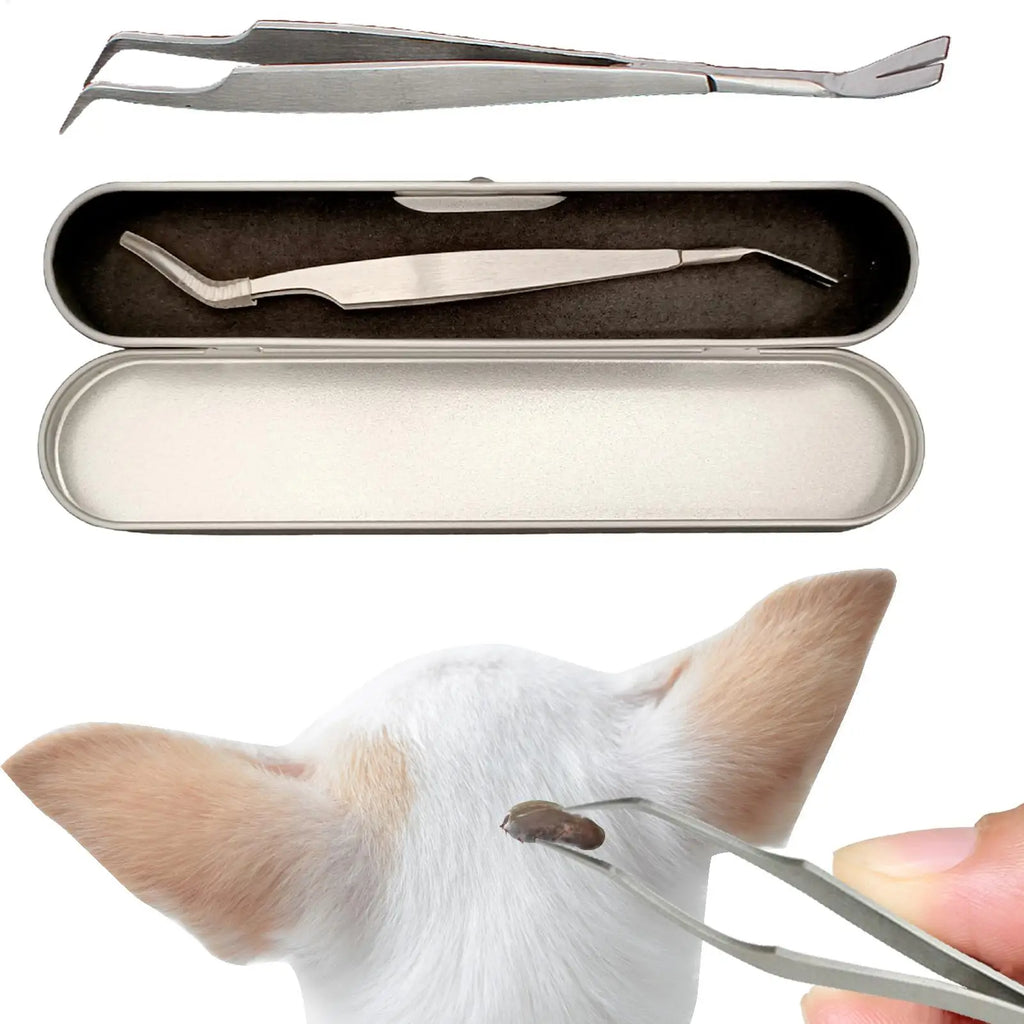 2-in-1 Stainless Steel Tick Remover Tool for Dogs & Cats Tick Remover Tool Babs