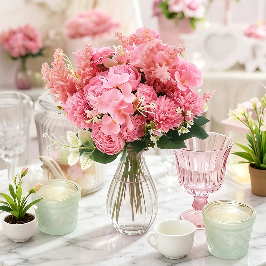Artificial Peony Bouquet – Silk Flowers for Wedding & Home Decor Artificial Flower Bouquet Babs