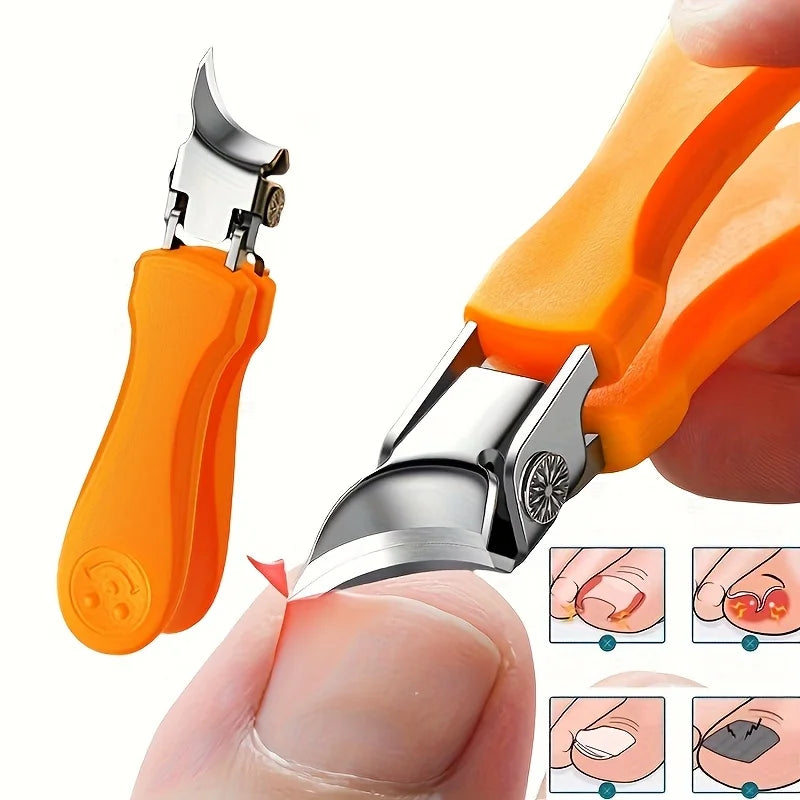 Professional Toenail Clippers for Thick Nails – Ergonomic Grip Toenail Clipper Babs