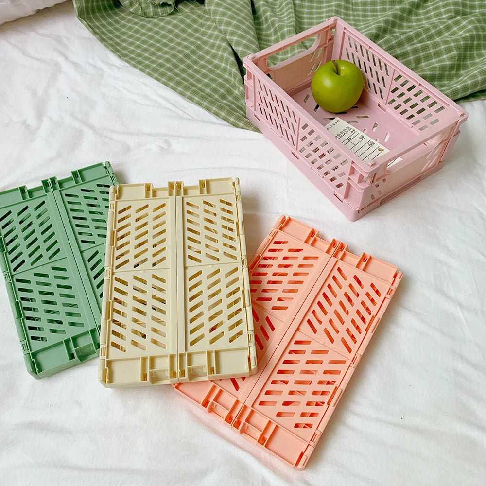Foldable Storage Basket – Multi-Use Collapsible PP Plastic Crate Foldable Storage Basket Babs