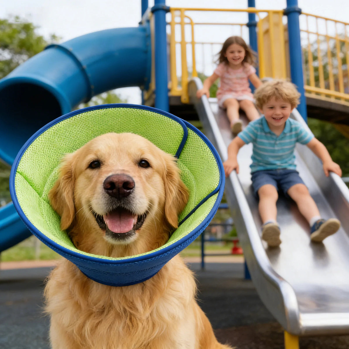 Soft Dog Recovery Cone Collar – All Sizes, Breathable Mesh Pet Recovery Collar Babs