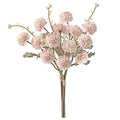 Silk Chrysanthemum Artificial Flower Bouquet – Wedding & Home Decor Artificial Silk Flowers Babs Light Grey 1PC