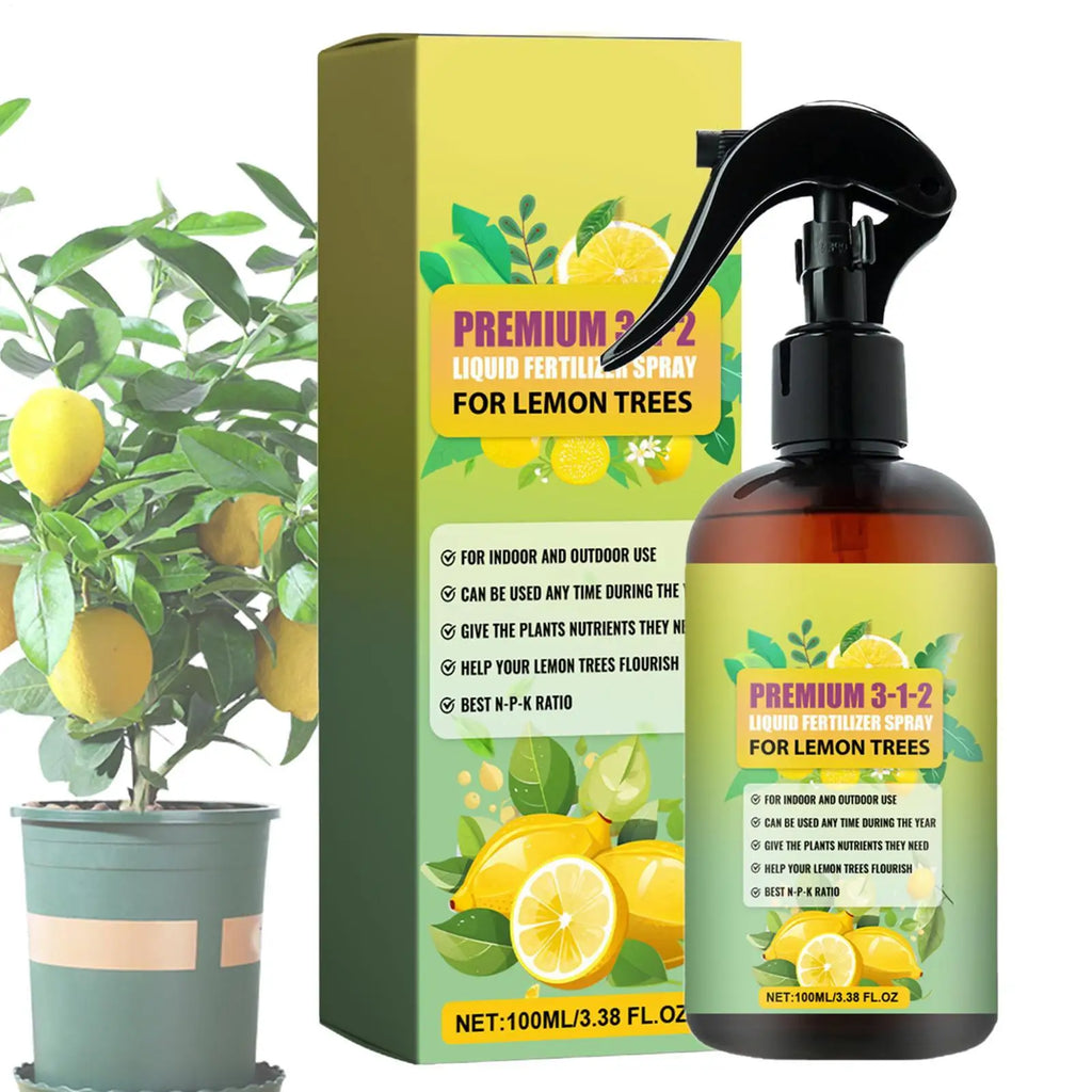 Lemon Tree Liquid Fertilizer – Organic Leaf Growth Spray 100ml Liquid Plant Fertilizer Babs