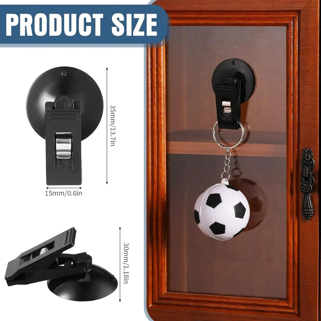 4pcs Car Suction Cup Clips – Window, Office & Home Organizer Car Suction Cup Clip Babs