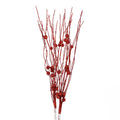 Christmas Glitter Berry Stem Branches – Xmas Tree & Vase Decor Christmas Tree Ornament Babs Red 1Pcs