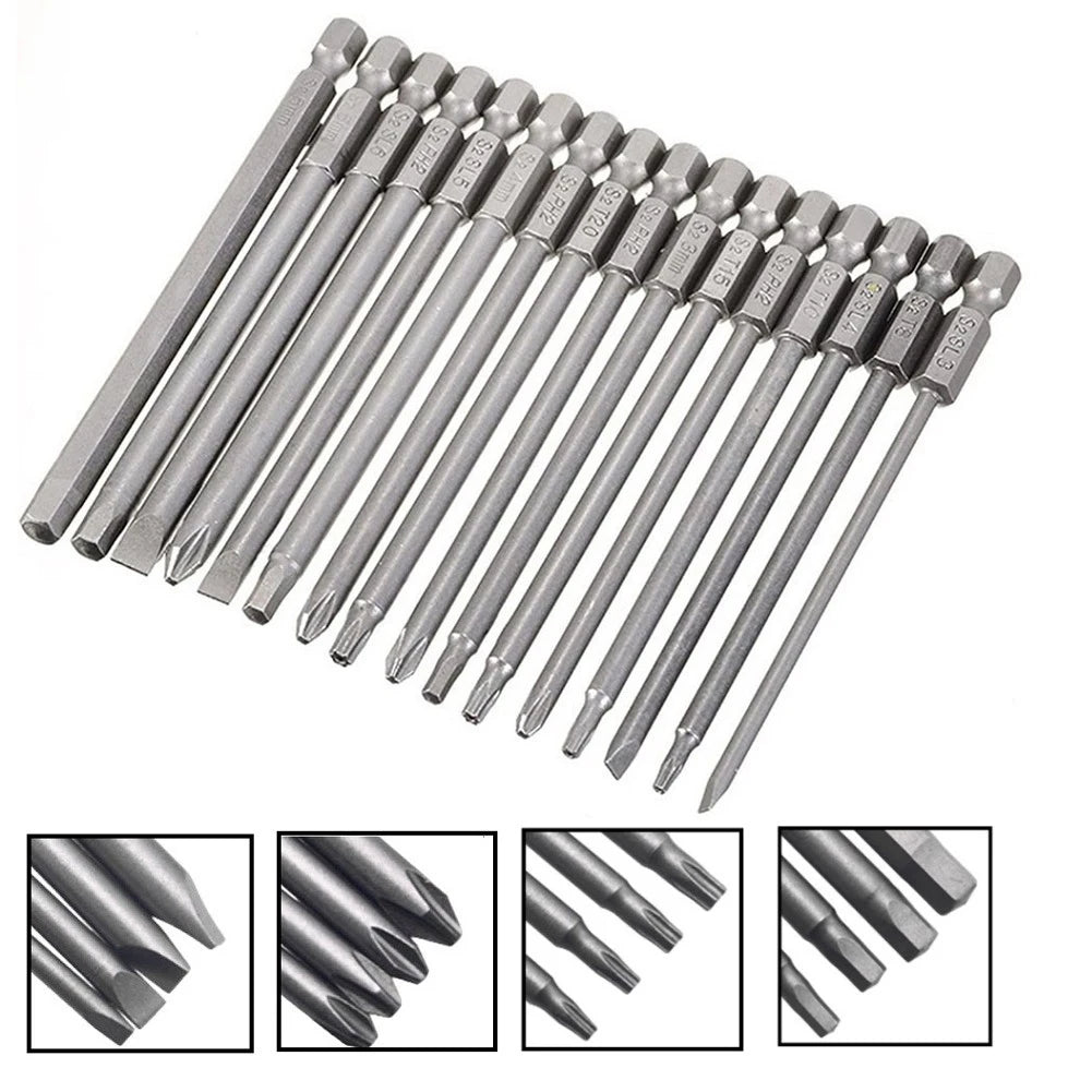 4-Piece Magnetic Screwdriver Bit Set – 1/4" Hex Shank Alloy Steel Screwdriver Bit Set Babs