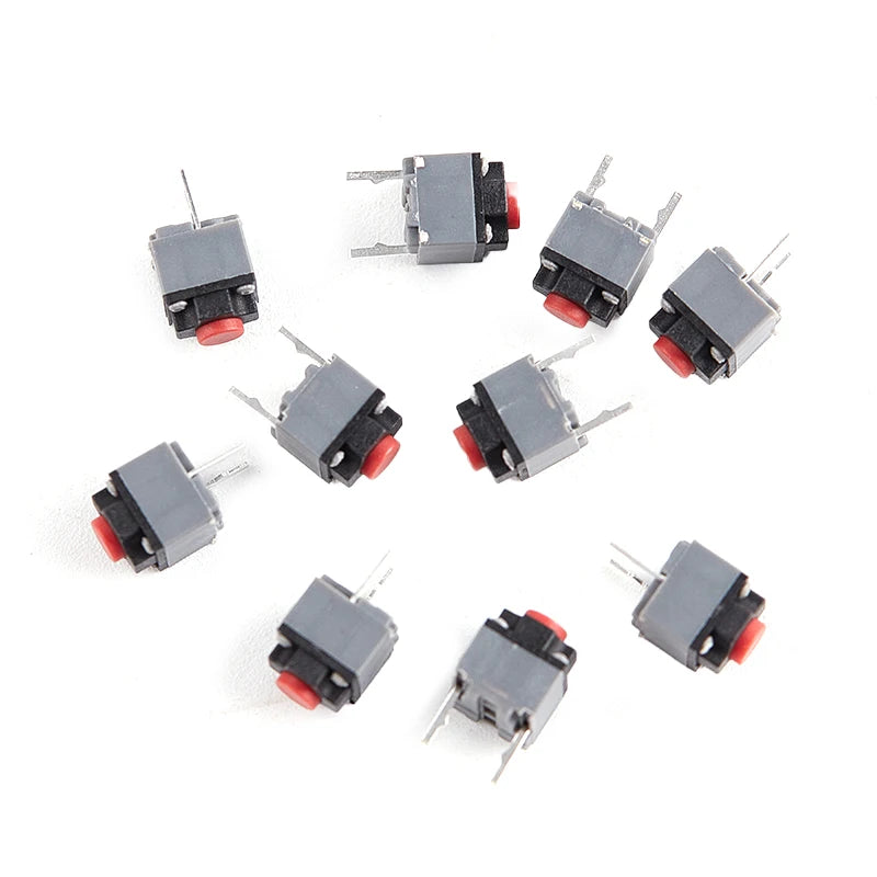 10Pcs Kailh Silent Mouse Micro Switch 6x6x7.3mm Mute Button Mouse Micro Switch Babs one size