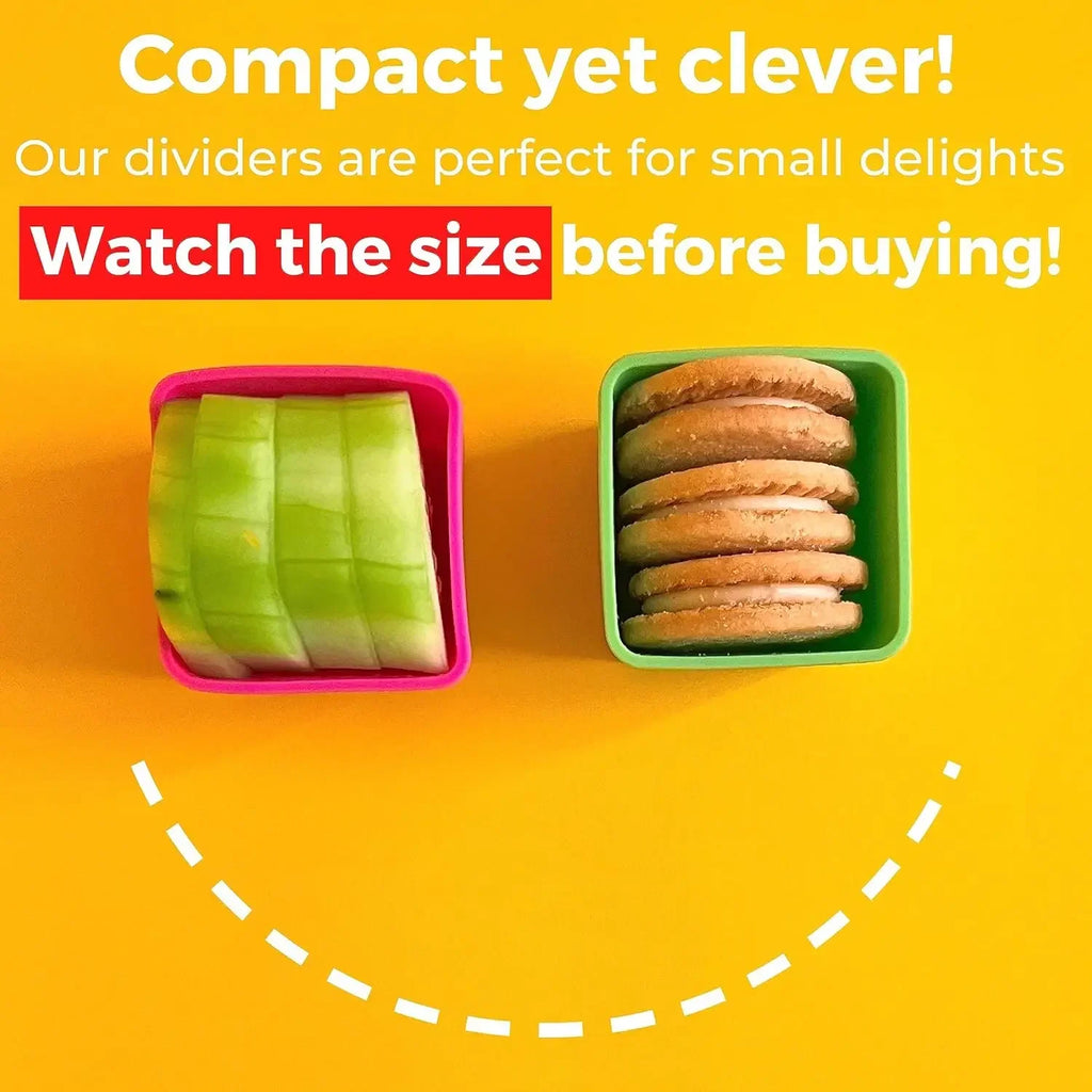 Silicone Bento Box Divider Cups – Reusable Lunch Organizer Bento Box Divider Babs