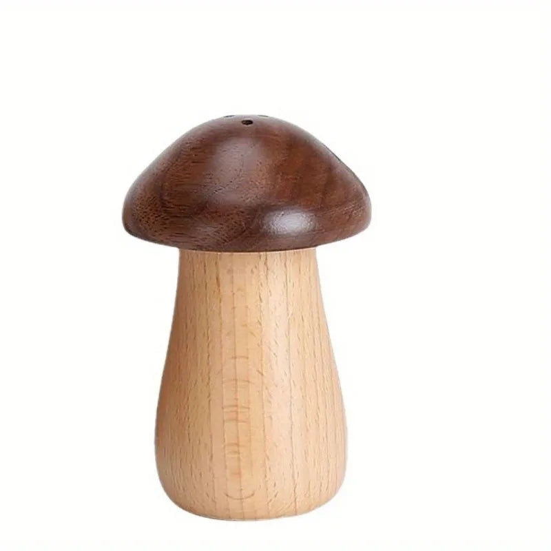 Wooden Mushroom Toothpick Holder – Beech Wood Desktop Jar Toothpick Holder Babs 1Pc