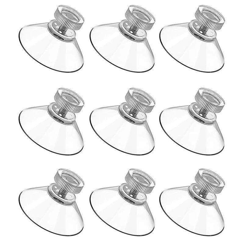 Clear PVC Suction Cup Pads – 6pcs Strong Adhesive Holders Suction Cup Pads Babs