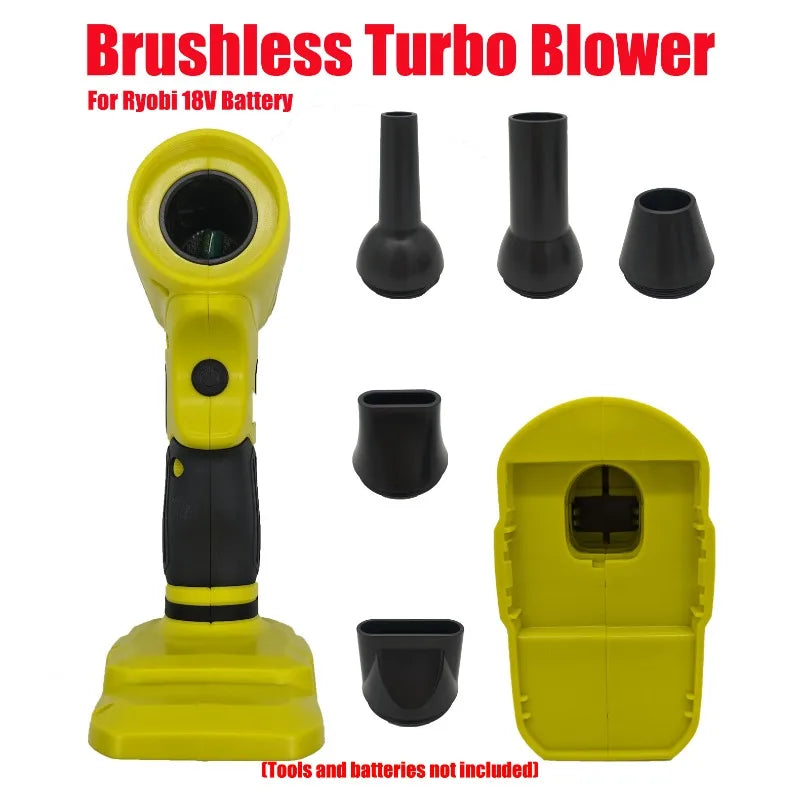 Brushless Turbo Blower Handheld Fan for Ryobi 18V Battery Cordless Turbo Blower Babs