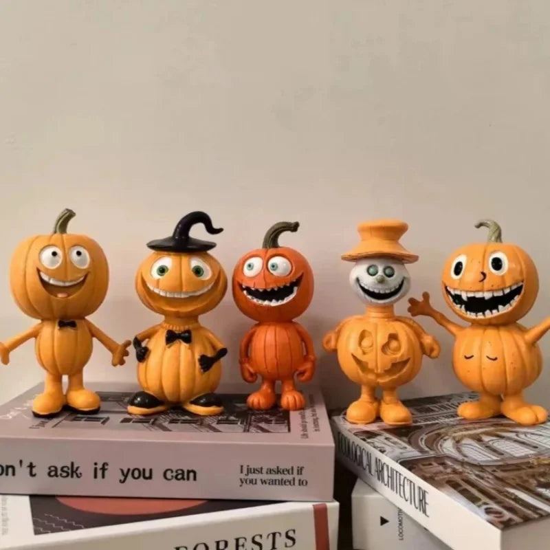 Halloween Resin Pumpkin Statue – Garden & Tabletop Ornament Halloween Resin Statue Babs