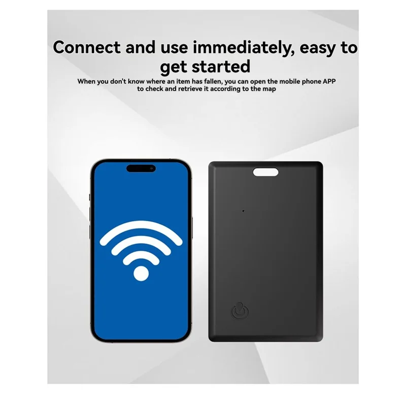 Ultra-Thin Bluetooth Wallet Tracker Card – Works with Find My Bluetooth Tracker Card Babs