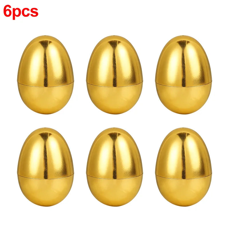 Golden Fillable Easter Eggs 6–24 Pcs | Party Favors & Prizes Easter Party Favors Babs 6Pcs