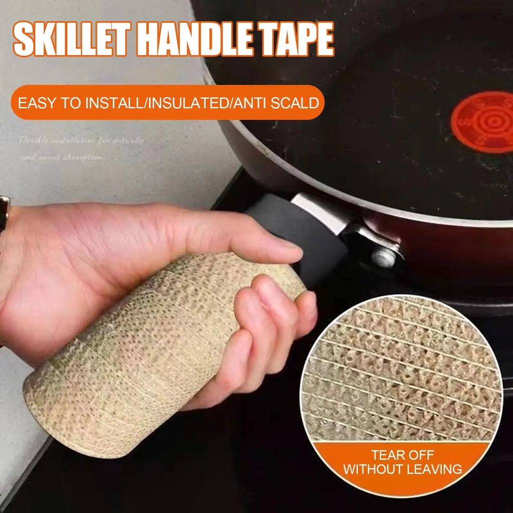 Heat-Resistant Non-Slip Pan Handle Cover Wrap | 4m Roll Pan Handle Cover Babs