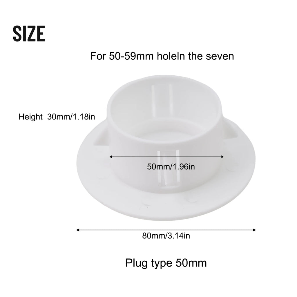Wall Hole Cover Cap for HVAC, Pipes & Vents 40–100mm Pipe Hole Cover Cap Babs