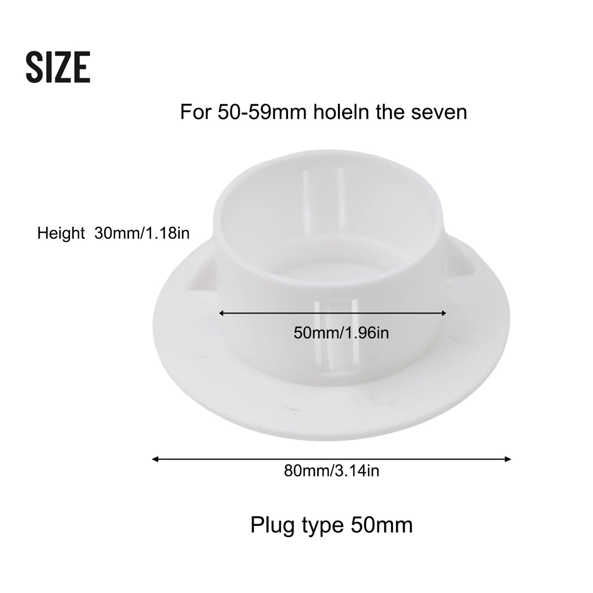 Wall Hole Cover Cap for HVAC, Pipes & Vents 40–100mm Pipe Hole Cover Cap Babs