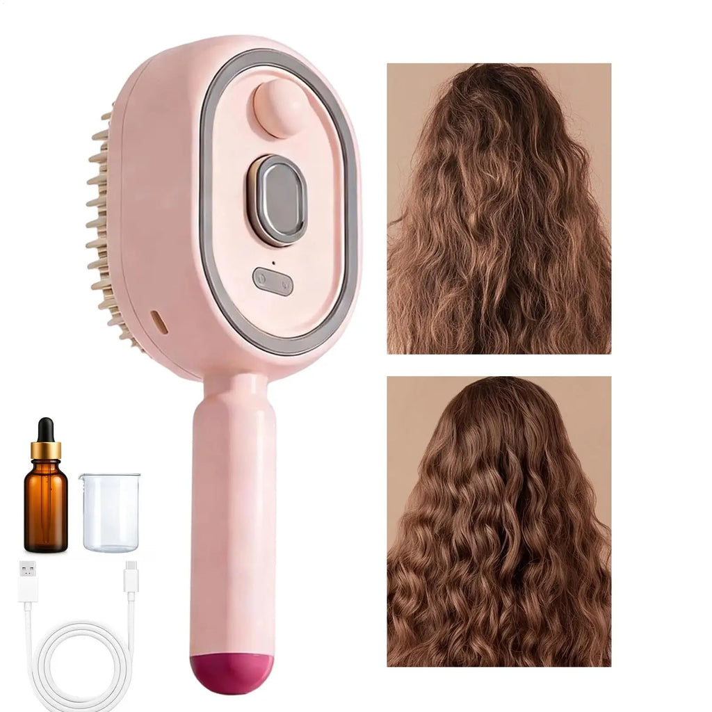 Electric Water Spray Hair Brush – Anti-Static Steam Comb Electric Hair Brush Babs