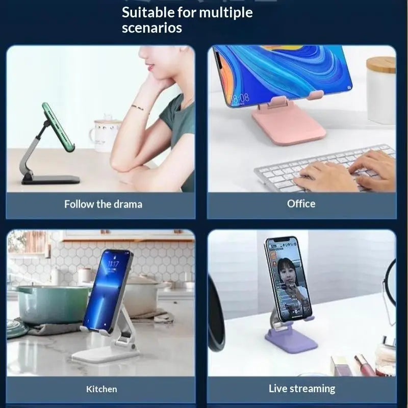 Foldable Adjustable Desktop Phone Stand – Universal Fit Phone Stand Babs