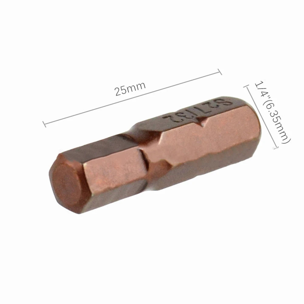 Magnetic Hex Screwdriver Bit Set 25mm 1/4" Shank – 12 or 24 Pcs Screwdriver Bit Set Babs