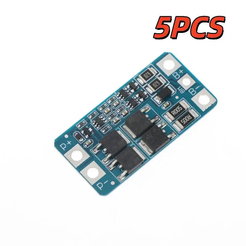 2S 8.4V BMS Battery Protection Board with Balancing | 1–5 Pcs Battery Protection Board Babs Blue 5pcs