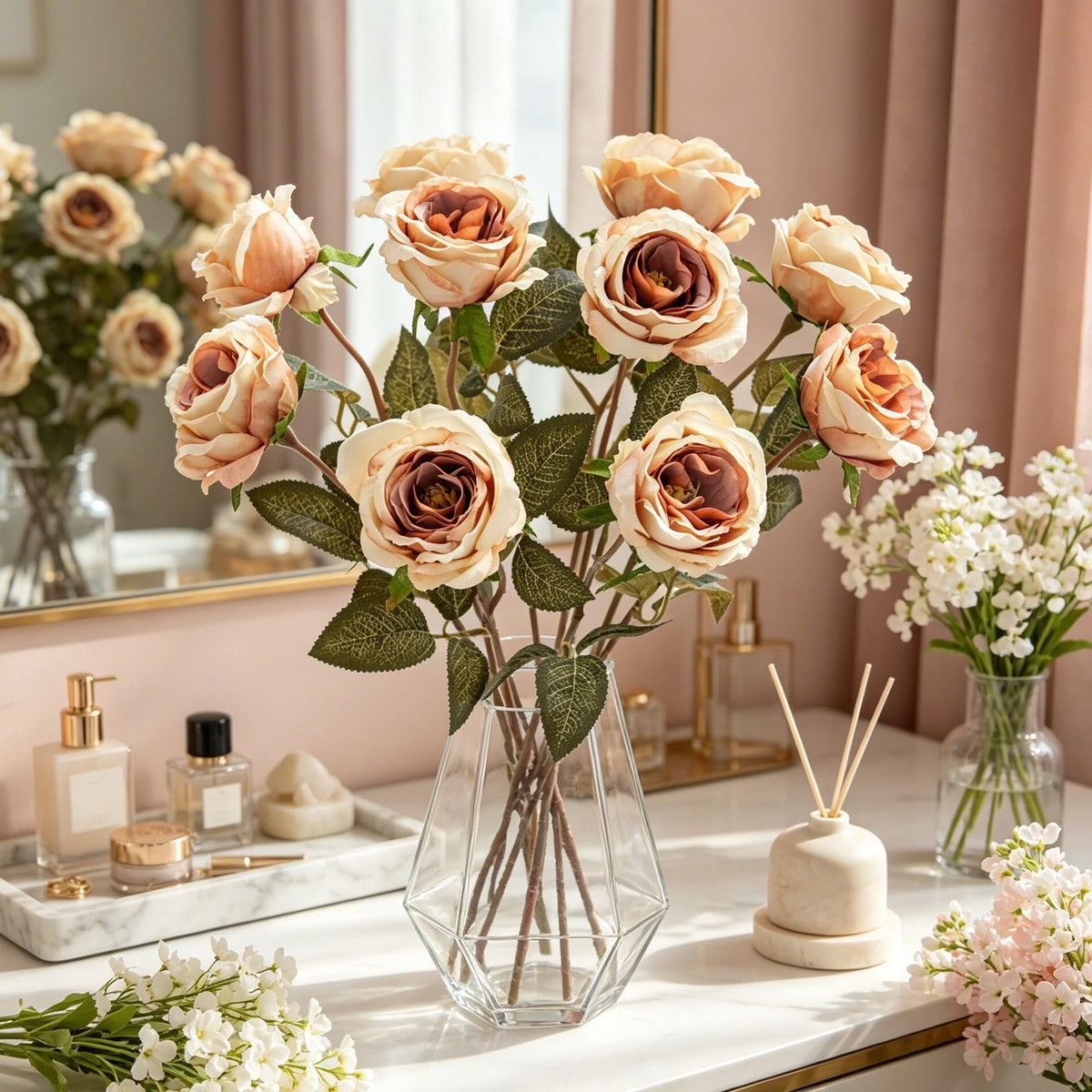 Artificial Silk Rose Bouquet – Wedding & Home Décor Artificial Silk Roses Babs