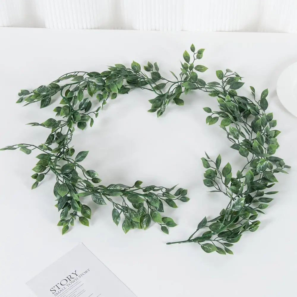 Artificial Green Foliage Vine – Wedding, Home & Outdoor Decor Artificial Hanging Vine Babs green