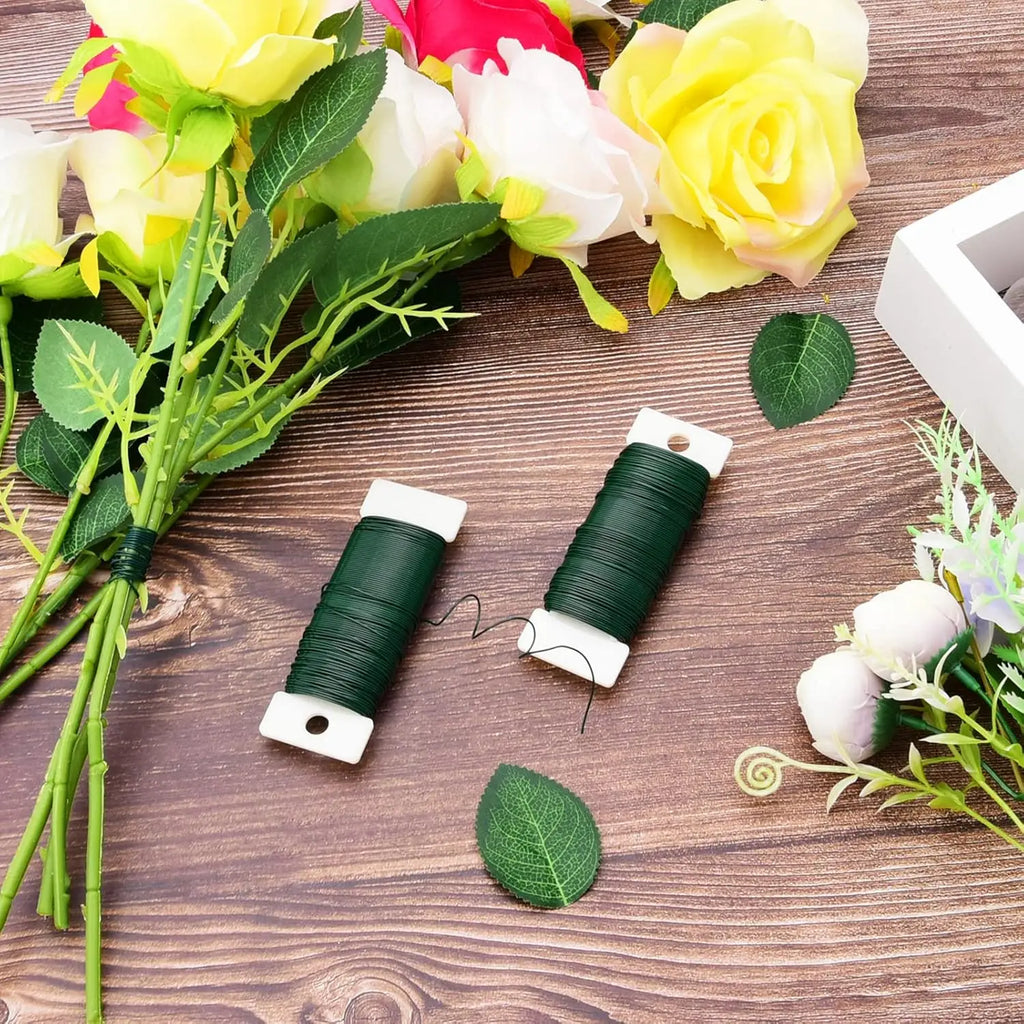 Flexible Green Floral Wire for Wreaths, Garlands & DIY Crafts Floral Craft Wire Babs